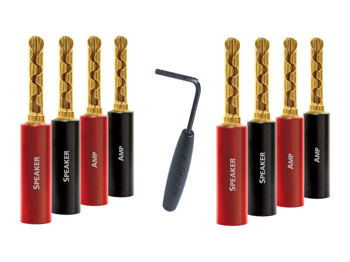 Audioquest SureGrip 100 BFA Gold Banana (set 8 ks)
