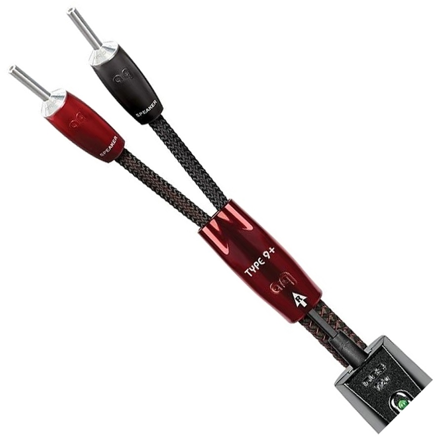 Audioquest Type 9 + DBS FR, stříbřené banánky 